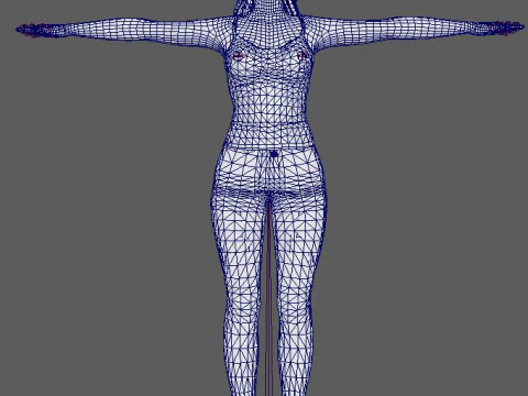 Salma Hayek Character 3D Model