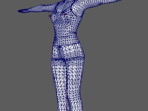 Salma Hayek Character 3D Model