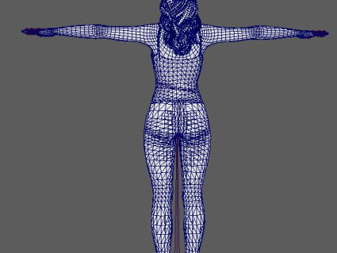 Salma Hayek Character 3D Модель