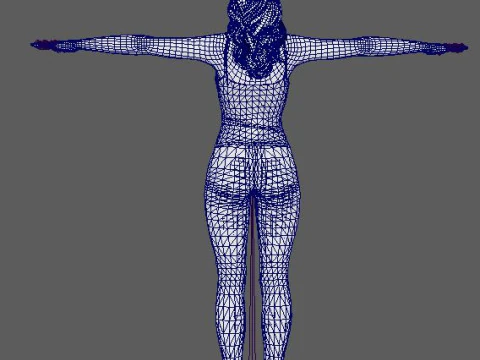 Salma Hayek Character 3D Model