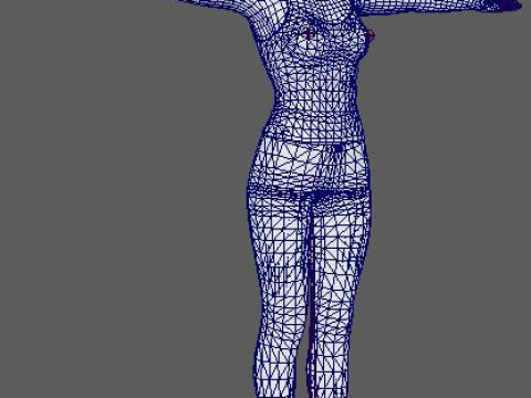 Salma Hayek Character 3D Model