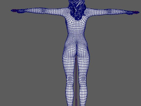 Salma Hayek Character 3D Модель