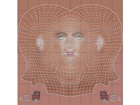 Salma Hayek Character 3D Модель