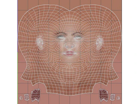 Salma Hayek Character 3D Model