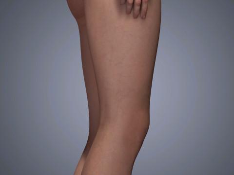 Bella Hadid Character Low-poly 3D Model