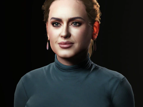 阿黛尔角色低聚 3D 模型