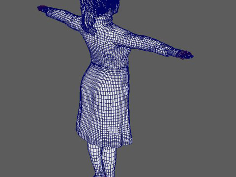 Adele Character Low-poly 3D Model