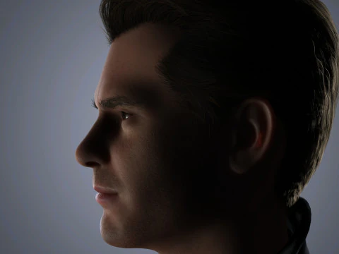 Andrew Garfield Character Low-poly 3D Model