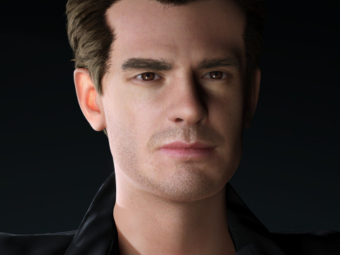 Andrew Garfield Character Low-poly 3Dモデル
