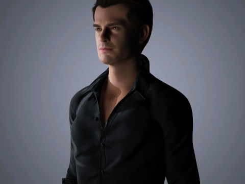 Andrew Garfield Character Low-poly 3Dモデル
