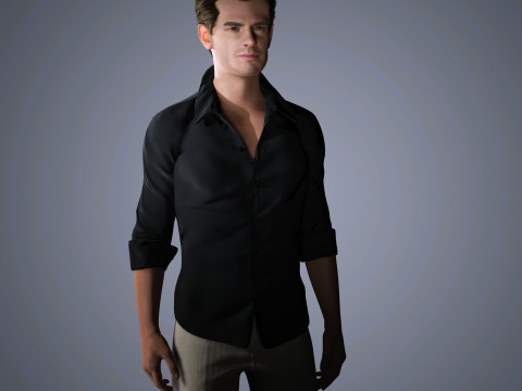 Andrew Garfield Character Low-poly 3Dモデル