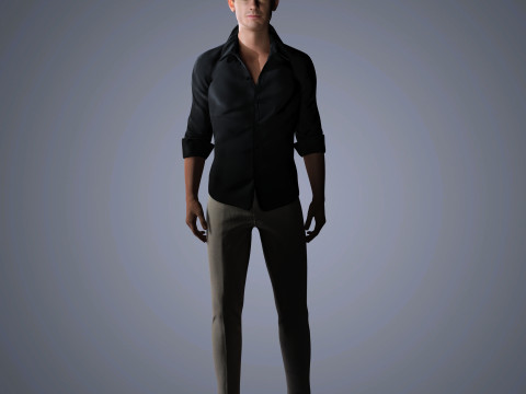 Andrew Garfield Character Low-poly 3Dモデル