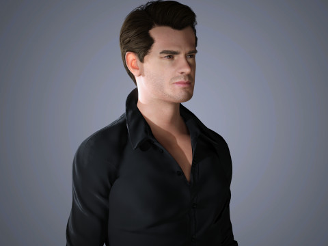 Andrew Garfield Character Low-poly 3Dモデル