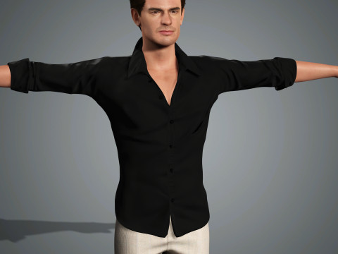 Andrew Garfield Character Low-poly 3Dモデル