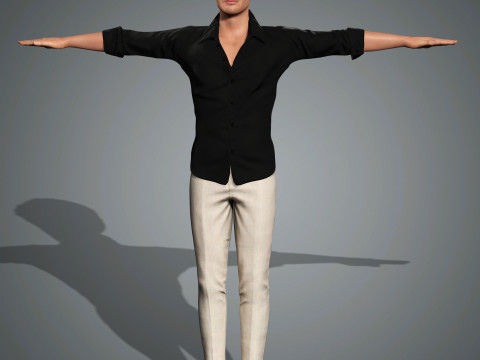 Andrew Garfield Character Low-poly 3Dモデル