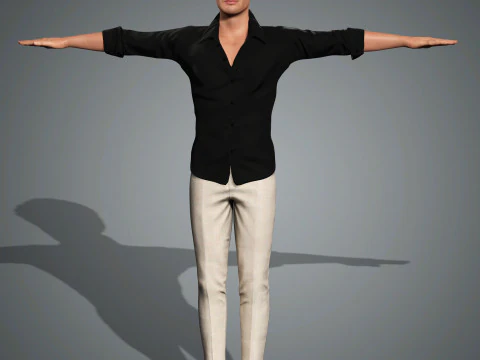 Andrew Garfield Character Low-poly 3D Model
