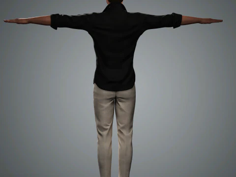 Andrew Garfield Character Low-poly 3D Model