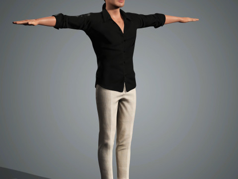 Andrew Garfield Character Low-poly 3Dモデル