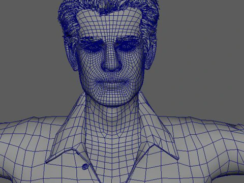 Andrew Garfield Character Low-poly 3D Model