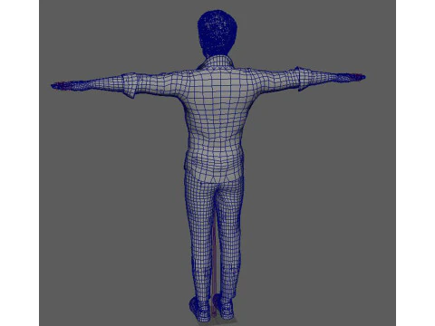 Andrew Garfield Character Low-poly 3D Model