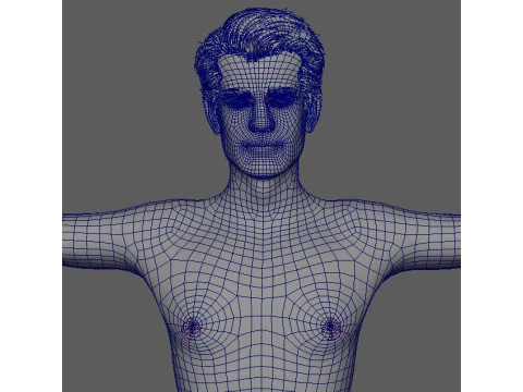 Andrew Garfield Character Low-poly 3D Model
