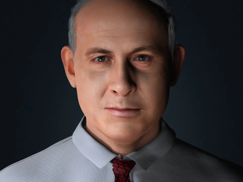 Benjamin Netanyahu Low-poly 3D Model