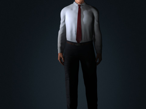 Benjamin Netanyahu Low-poly 3D Model