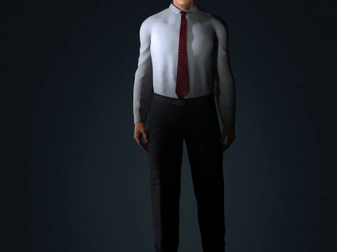 Benjamin Netanyahu Low-poly 3D Model