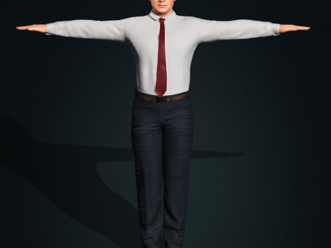 Benjamin Netanyahu Low-poly 3D Model