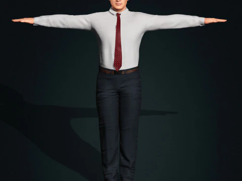 Benjamin Netanyahu Low-poly 3D Model