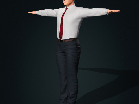 Benjamin Netanyahu Low-poly 3D Model