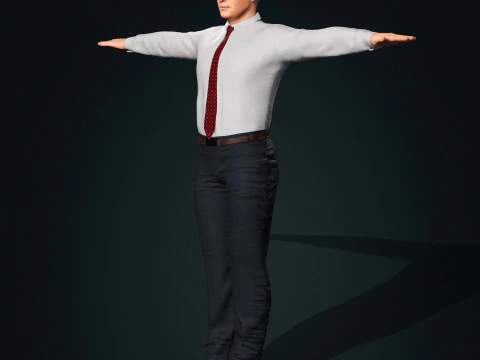 Benjamin Netanyahu Low-poly 3D Model