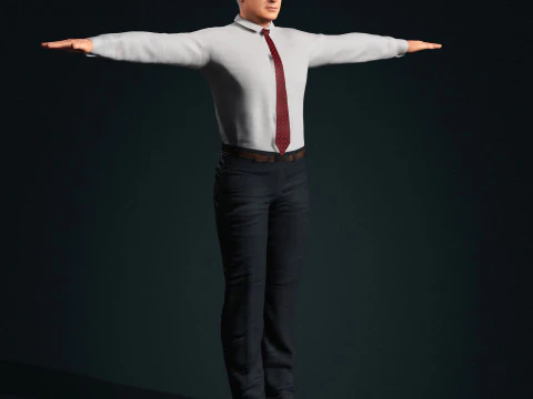 Benjamin Netanyahu Low-poly 3D Model