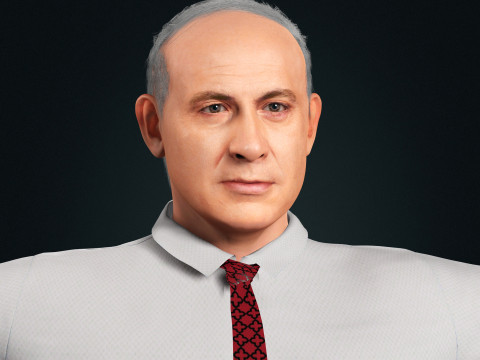 Benjamin Netanyahu Low-poly 3D Model