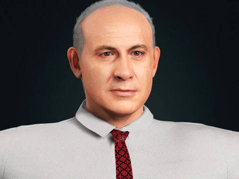 Benjamin Netanyahu Low-poly 3D Model