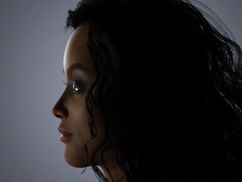 Tyra Banks Character Low-poly Model 3D