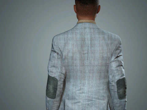 Sterling K Brown Character Low-poly 3D Model