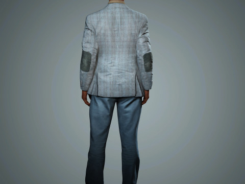 Sterling K Brown Character Low-poly 3D Model