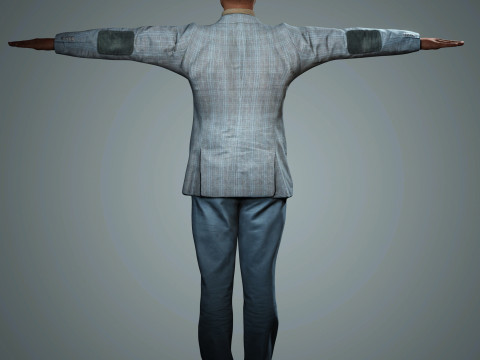 Sterling K Brown Character Low-poly 3D Model