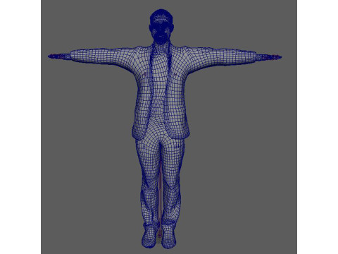 Sterling K Brown Character Low-poly 3D Model