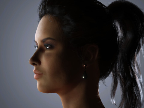 Adriana Lima Character Low-poly 3D Model