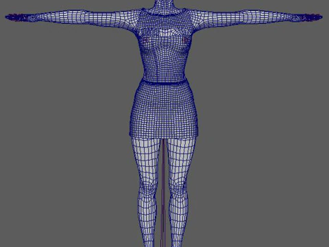 Adriana Lima Character Low-poly 3D Model