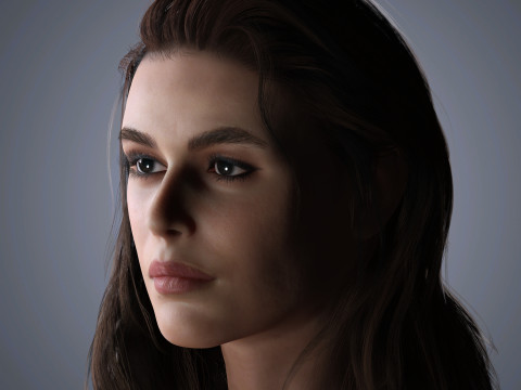 Kaia Gerber Character Low Poly 3Dモデル