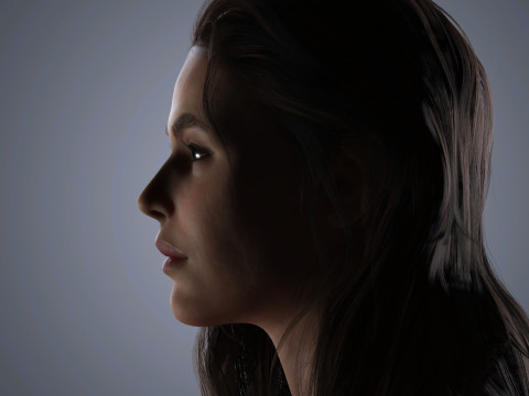 Kaia Gerber Character Low Poly 3Dモデル