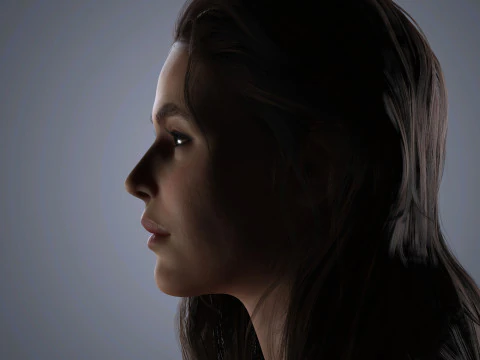 Kaia Gerber Character Low Poly 3D Model