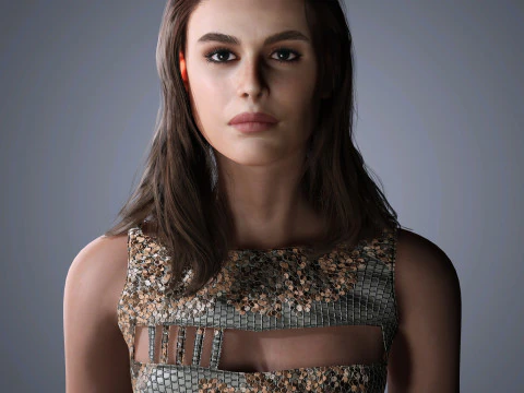 Kaia Gerber Character Low Poly 3D Model
