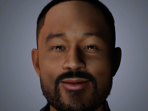 John Legend Character Model 3D