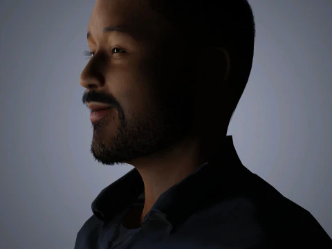 John Legend Character 3D Model