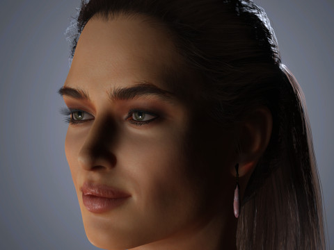 Irina Shayk Character Low-poly 3Dモデル