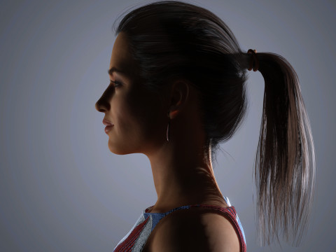 Irina Shayk Character Low-poly 3Dモデル